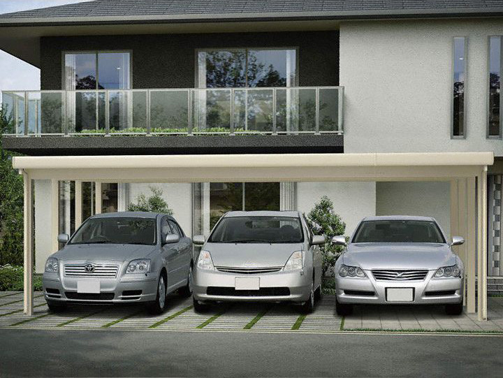 格安セッパン屋根3台用カーポート 激安セッパン屋根3台用カーポート 株式会社エクステアリアストック