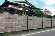 「建仁寺垣AW型 片面 さび竹柱見せワイドタイプ」
