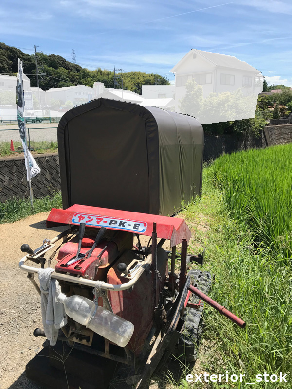 サイクルハウス 3台用（SB型 ターポリン生地）