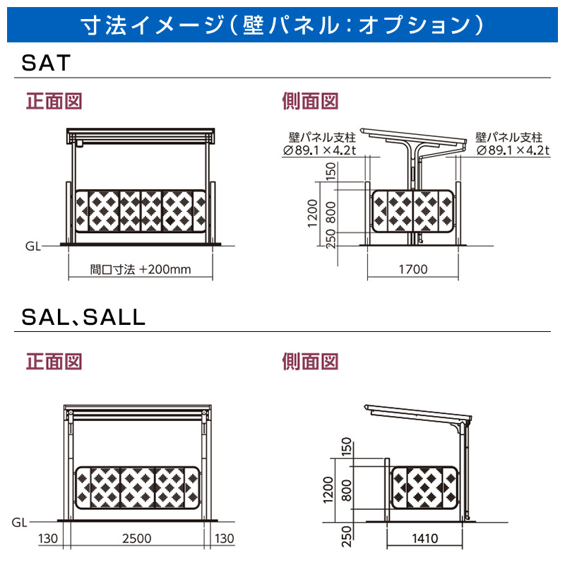 オプション壁パネル