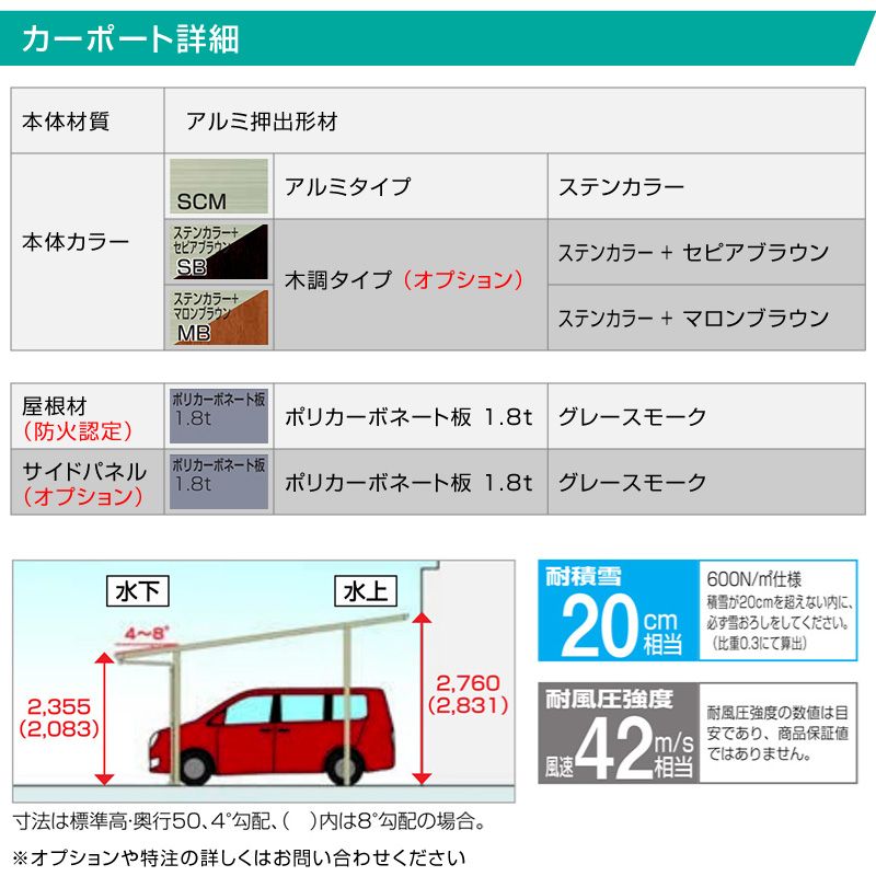 3台用フラット屋根カーポート「フラットポート」