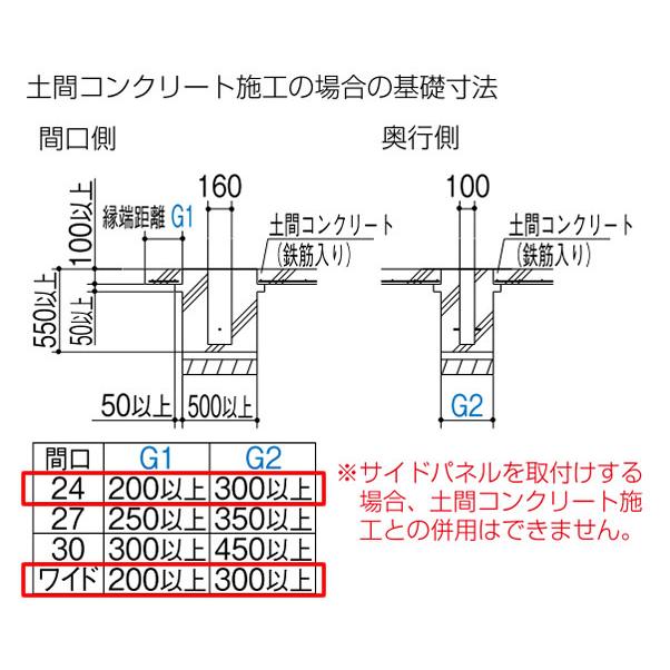 3台用カーポート「トリプルタイプ」屋根材付