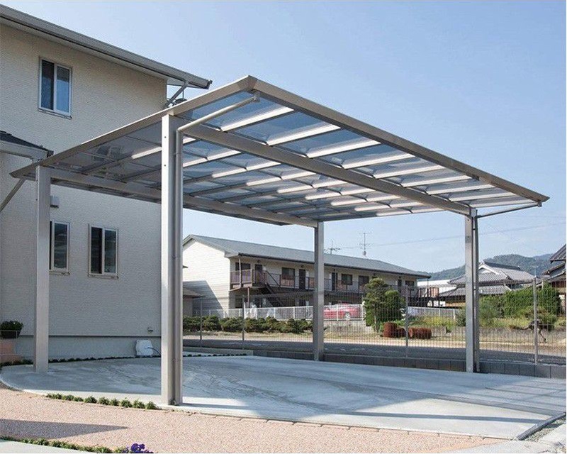 1台用カーポート グランポート ポリカ屋根材付 エクステリア商品 和風庭園資材専門店 株式会社エクステリアストック
