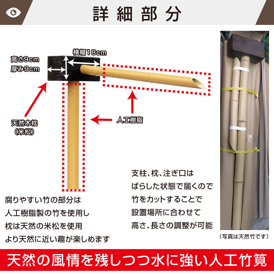 人工竹筧