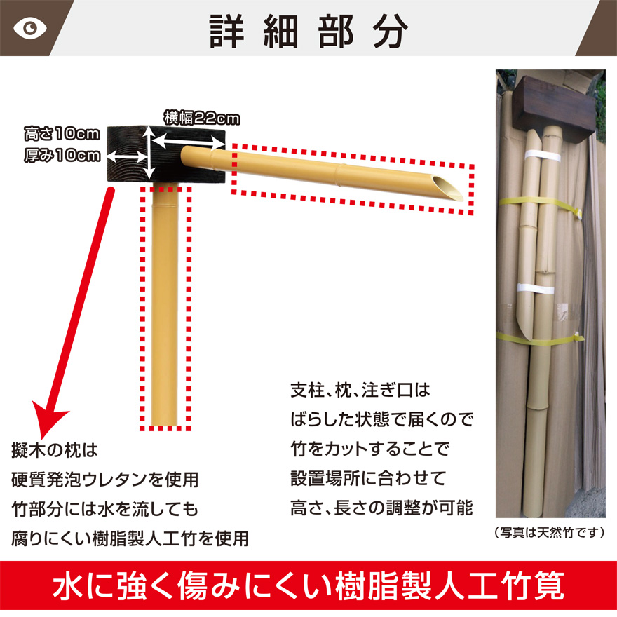 人工竹筧