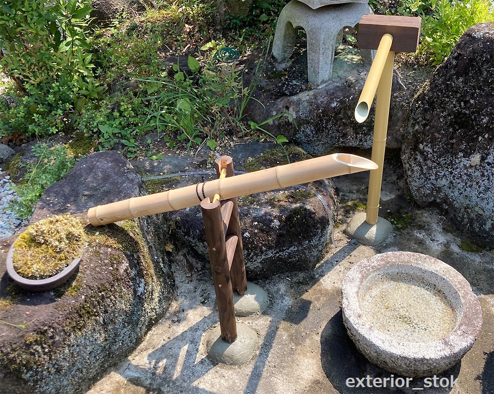 天然竹「ししおどし」外径約7cm×長さ90cm