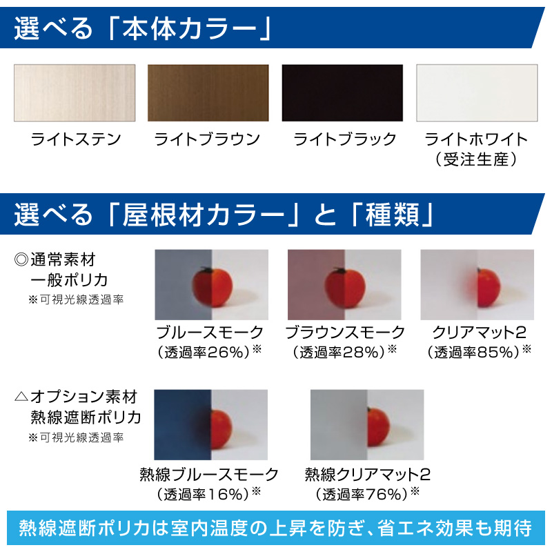 お得 R屋根タイプテラス 間口3.5間6400ｍｍ×出幅3尺870ｍｍ×高さ2500ｍｍ 1階用 標準桁仕様 積雪50cm対応 国内メーカー 格安  オリジナル